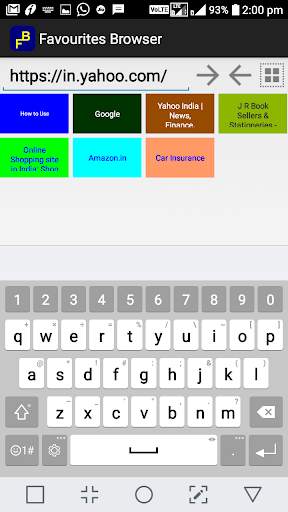Favorites Browser screenshot 1