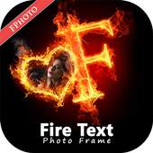Fire Text Photo Frame 1.0