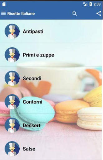 Ricette Italiane - Offline screenshot 1