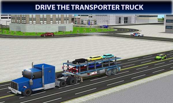 Limousine Car Transport Truck 3D Transporter Games screenshot 6
