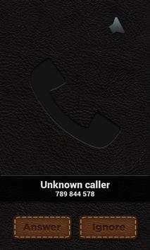 Leather Theme - BIG! caller ID screenshot 2