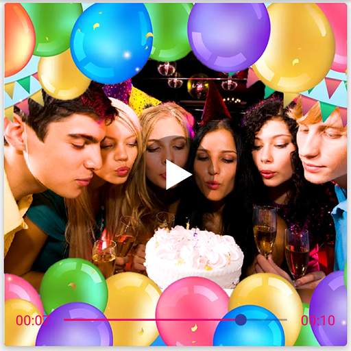 Video de cumpleaños 🎂 con musica y fotos screenshot 13
