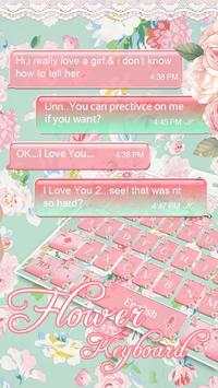 Pink Flower Keyboard screenshot 2