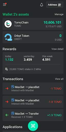 Tomo Wallet screenshot 3