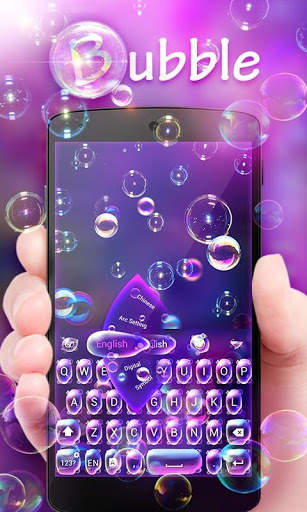 Bubble GO Keyboard Theme Emoji screenshot 1