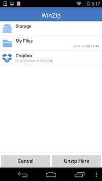 WinZip for SECTOR screenshot 4