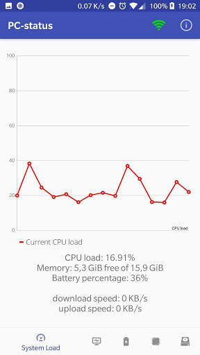 PC-status - Android client स्क्रीनशॉट 1