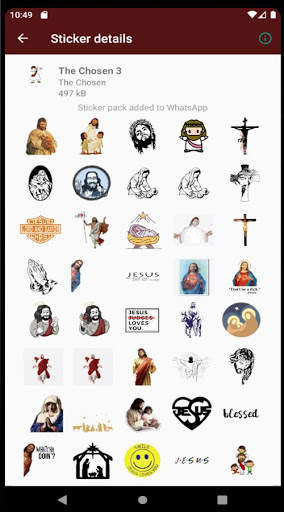 The Chosen Sticker Jesus For WhatsApp screenshot 1
