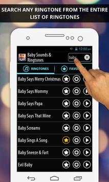 Baby Sounds & Ringtones 3 تصوير الشاشة