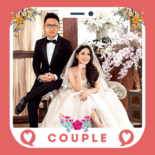 Cute Korean Wedding Couple icon
