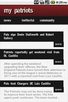 My Pats screenshot 1