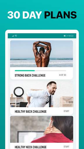 Exercícios para dores nas costas Fitness Coach screenshot 1