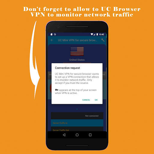 UC VPN for secure browser screenshot 2