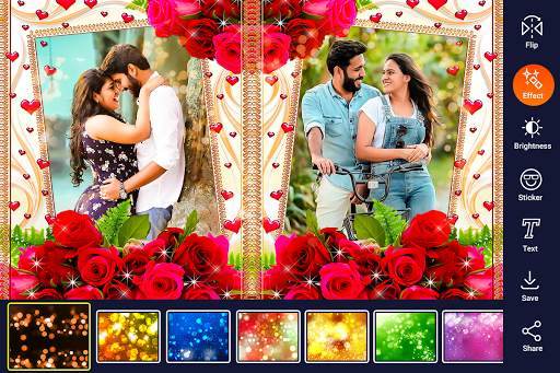 Engagement Anniversary Dual Photo Frame 2 تصوير الشاشة