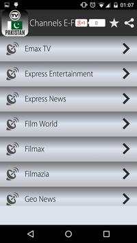 TV Channels Pakistan स्क्रीनशॉट 5