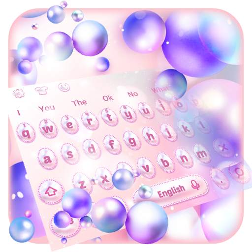 Cool colorful bubble theme keyboard 10001001