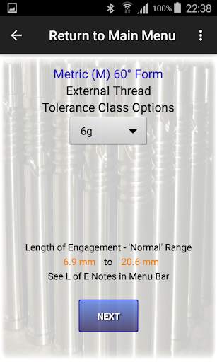 Centor Thread Check Calculator - Free Trial screenshot 5