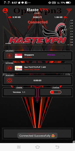 HasteVPN Core II screenshot 2