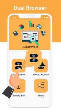 Dual Browser: Multiple Screen Private Browser screenshot 1