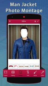 Man Jacket Photo Montage 2 تصوير الشاشة