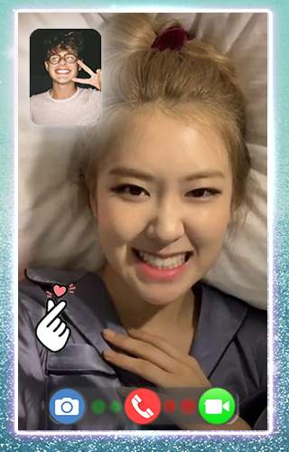Rose Video Call Blackpink- Video Call Simulation screenshot 8