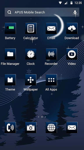 The Winter-APUS Launcher theme screenshot 2
