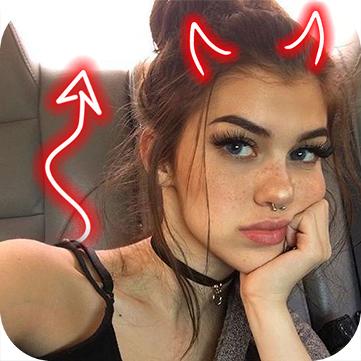 Devil Horn Photo Editor | Neon Horns Devil icon