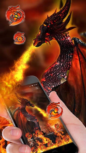 Fire Dragon Launcher Theme Live HD Wallpapers скриншот 3