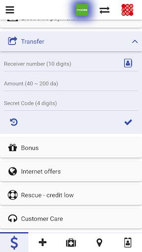 foniz - manage your #Mobilis #Djezzy #Ooredoo sims скриншот 3