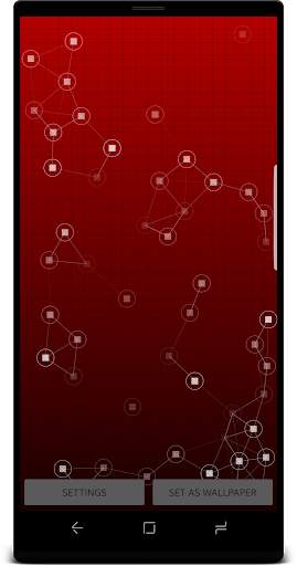 Connected Dots -Digital Net Live Wallpaper free screenshot 2
