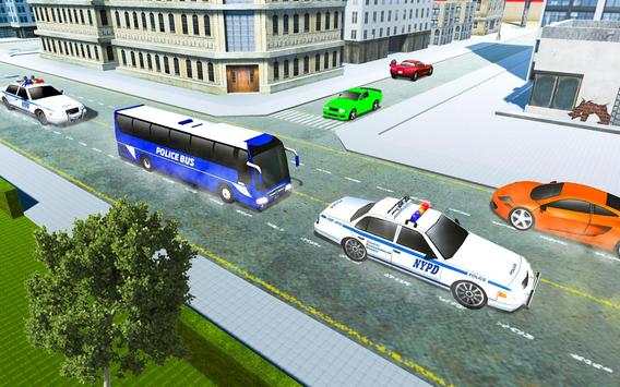 Polisi Bus Driving Sim 2018 - Tawanan Transporter screenshot 12