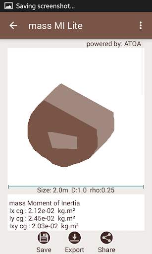 Mass Moment of Inertia Lite screenshot 5