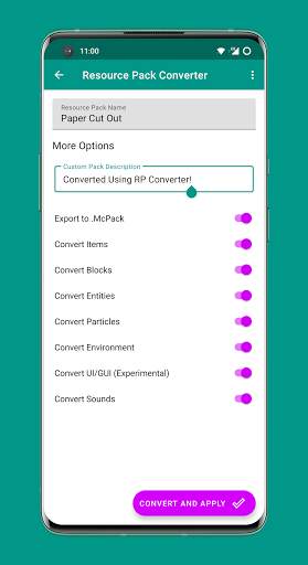 Resource Pack Converter for Minecraft screenshot 2