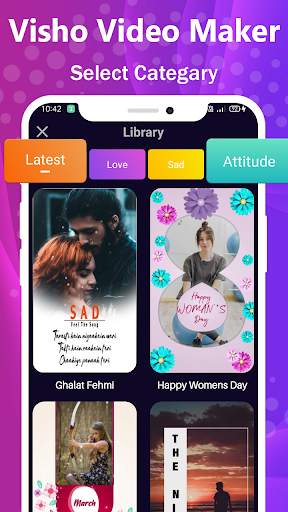 Visho - Video Maker & Music Video Maker screenshot 2