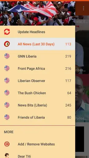 Liberia News App скриншот 3