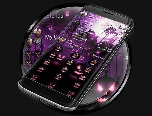 Dialer Halloween Pink Theme screenshot 7