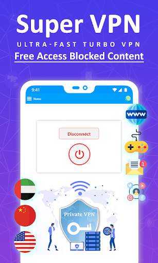 Super VPN Hotspot Client VPN screenshot 1