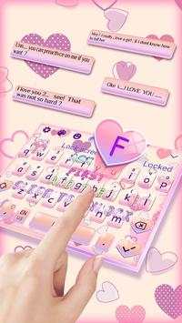 Girly Lock Screen Keyboard Theme screenshot 2