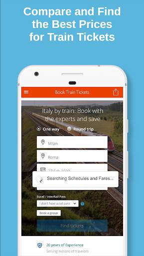 Train Ticket Booking App Europe screenshot 2