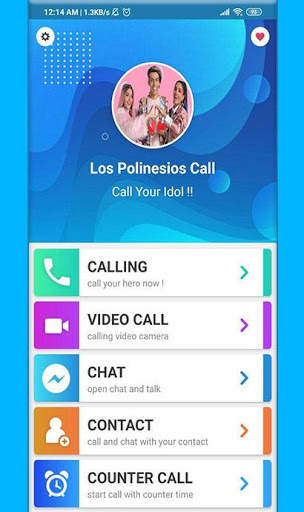 Fake Los Polinesios Call Voice & Video screenshot 2