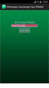Hack WhatsApp Messenger Tips prank screenshot 1