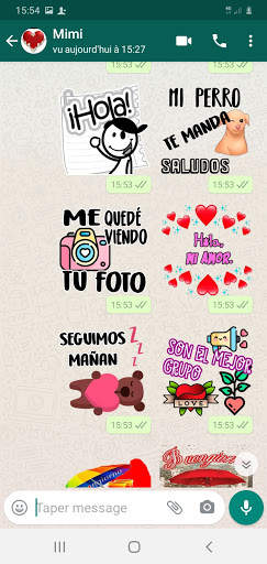 Stickers de saludos con Frases para WhatsApp screenshot 4