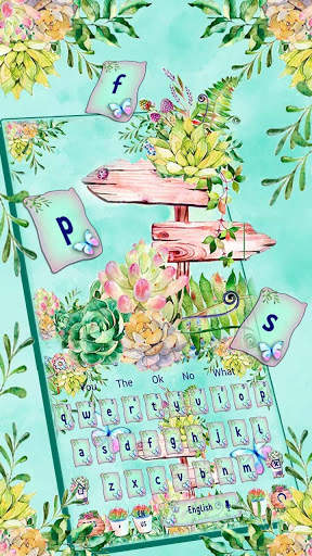 Sms Flower Garden Keyboard Theme स्क्रीनशॉट 1