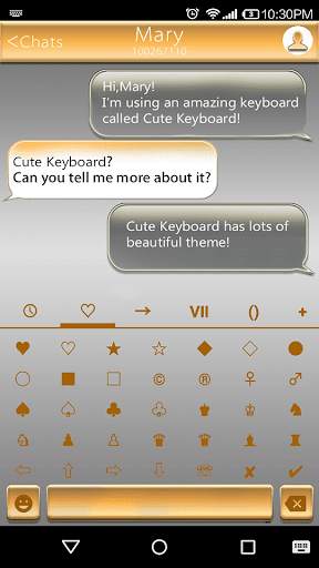 Arabic Gold Emoji Keyboard screenshot 3