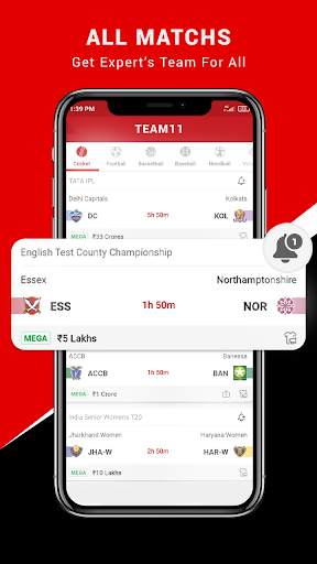 Team 11 app - Cricket Scores screenshot 3