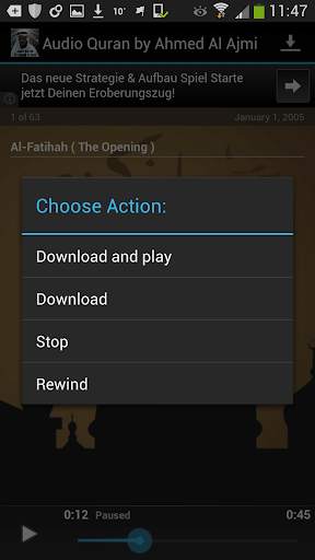 Audio Quran by Ahmed Al Ajmi screenshot 4