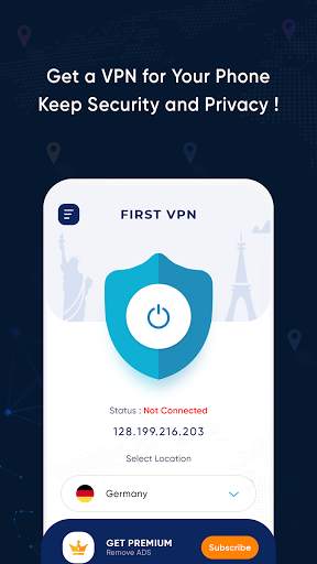 Fast VPN - Free VPN Fast & Secure VPN Proxy स्क्रीनशॉट 1
