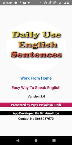 Easy Speak English And Daily Use English Sentences screenshot 8