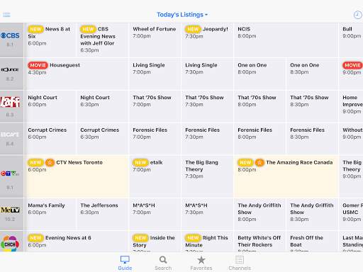 TV Listings Guide Canada 6 تصوير الشاشة
