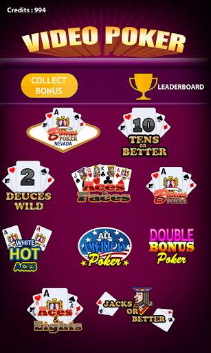 Super Deluxe Video Poker screenshot 1